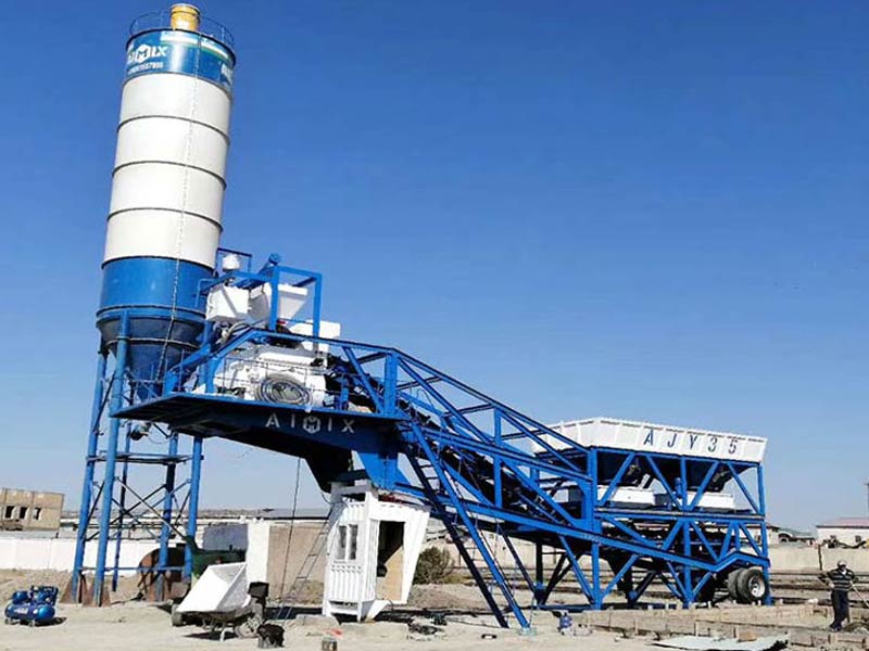 jual batching plant portable Indonesia ajy-35
