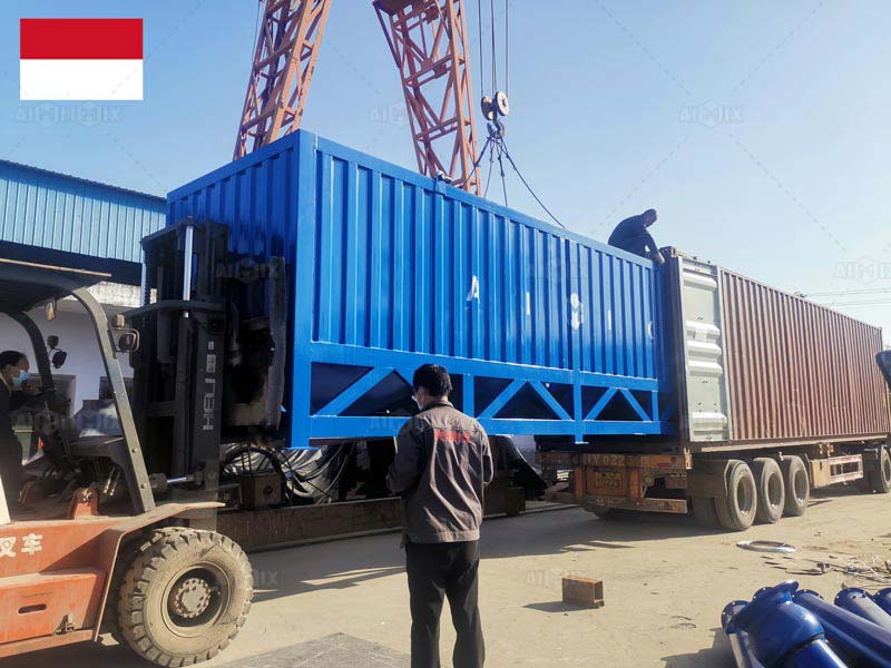 cement silo sent to indonesia