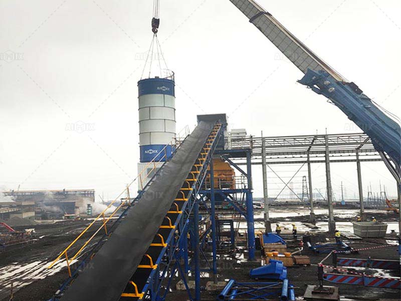 belt conveyor of concrete batching plant