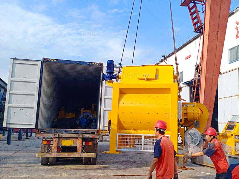 concrete mixer used in batching plant