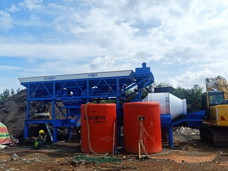 drum type jual baching plant portable indonesia