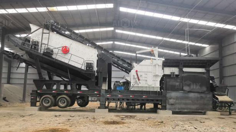 tire mounted mobile crushing plant