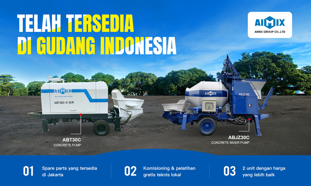 indonesia concrete pump kodok in stock