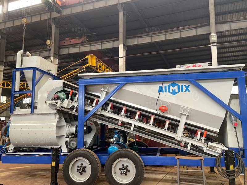 Harga batching plant mobile AJSY-35