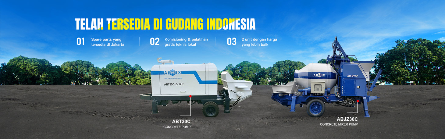 AIMIX concrete pumps in stock in Indoensia