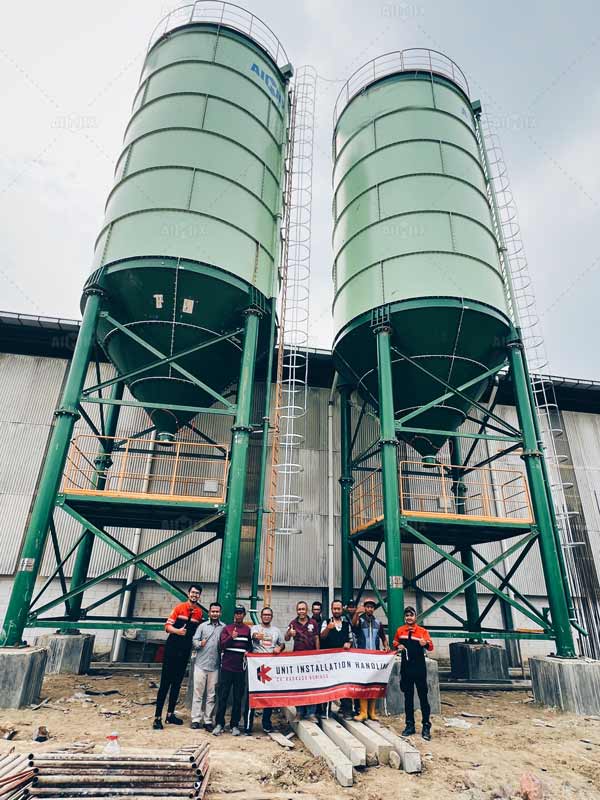 good cooperation in banten for cement silo