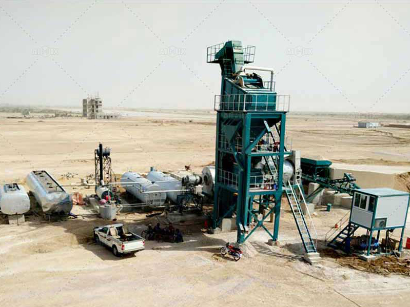 ALQ120 asphalt mixing plant in Pakistan