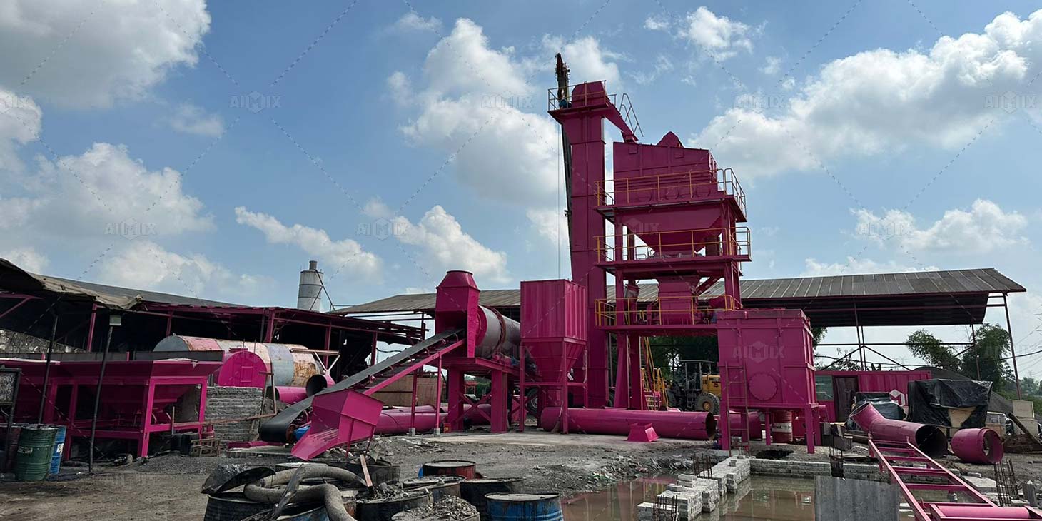 ALQ80 Asphalt Batch Mixing Plant for Sale In Indonesia