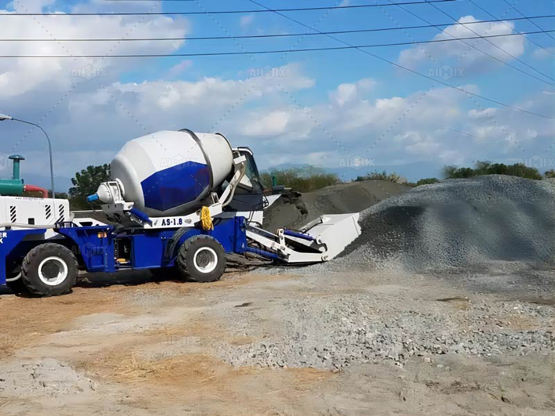 Aimix self loading cement mixer